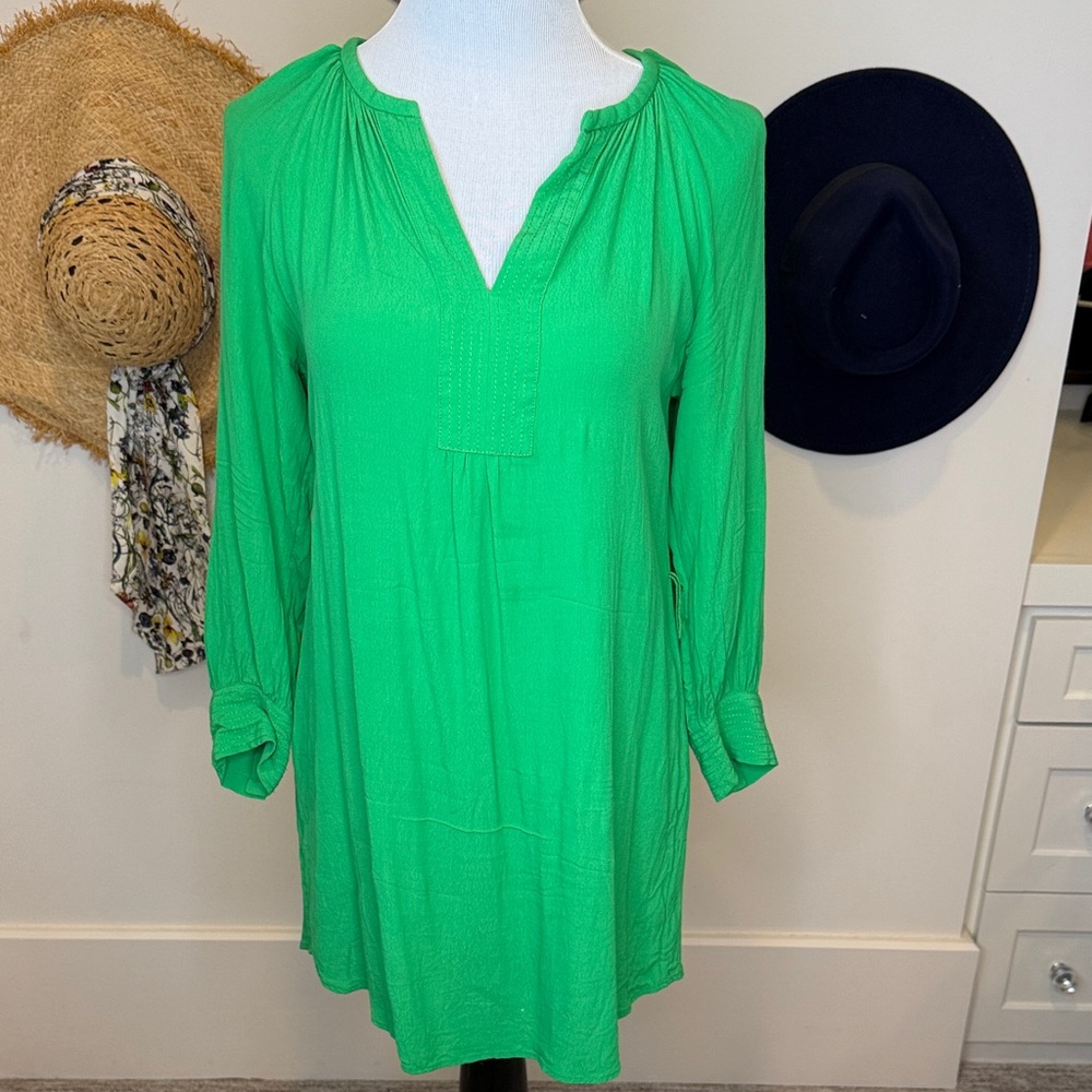 Banana Republic Green Mini Tunic Dress